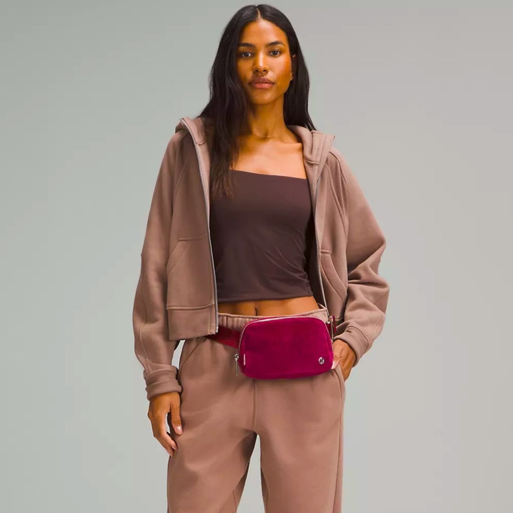 lululemon athletica Magenta Velvet Belt Bag